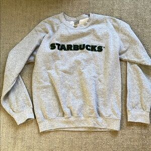 Starbucks Gray Crewneck Sweater